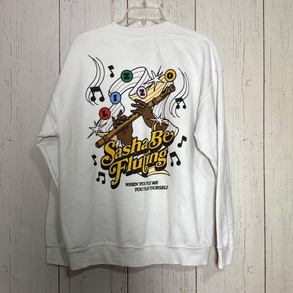 LIZZO You’re Special Crewneck Sweeatshirt White Adult Large Pullover Music Color - Picture 3 of 3